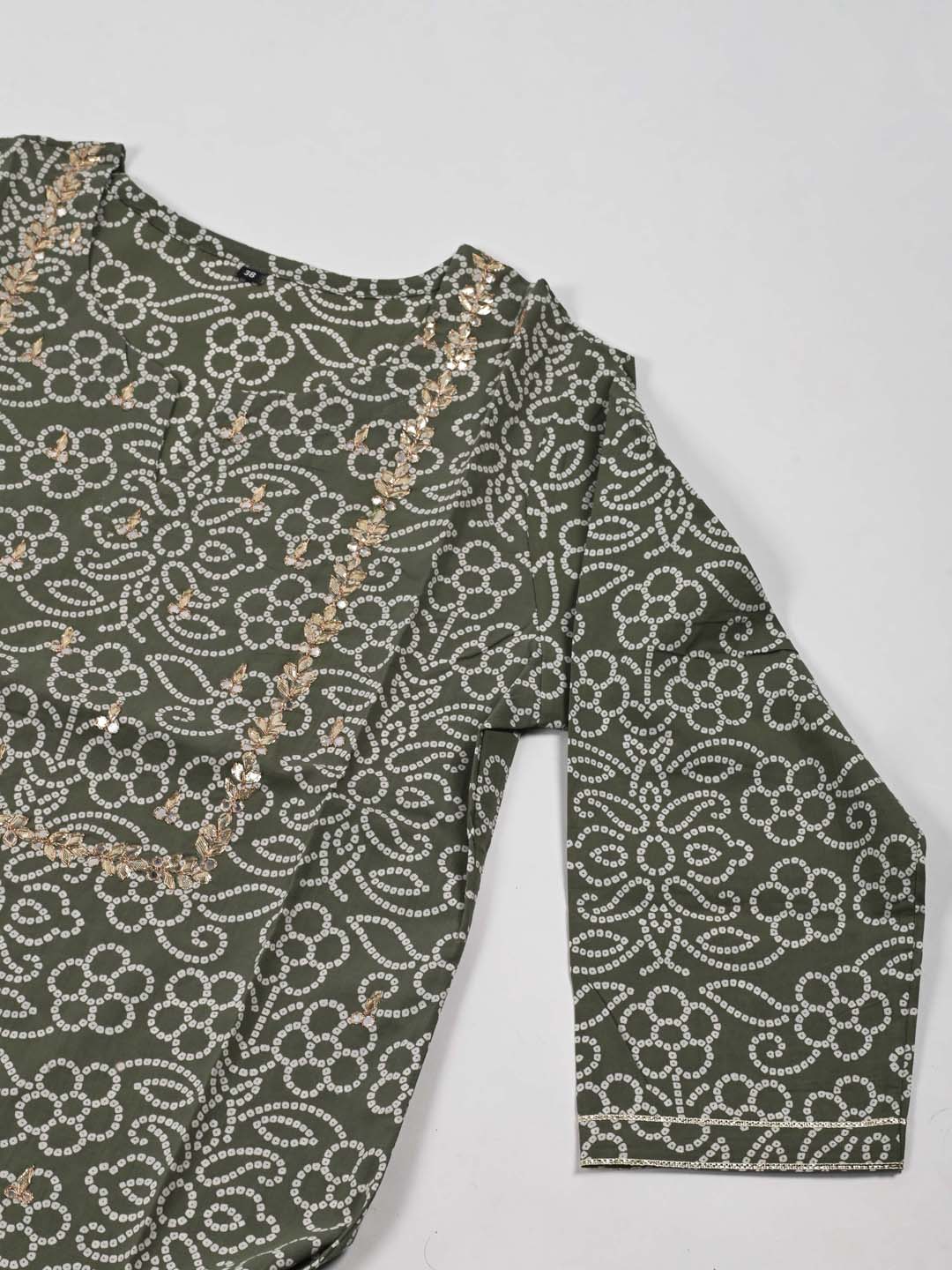 Gota Embroidered Cotton Kurta With Pants
