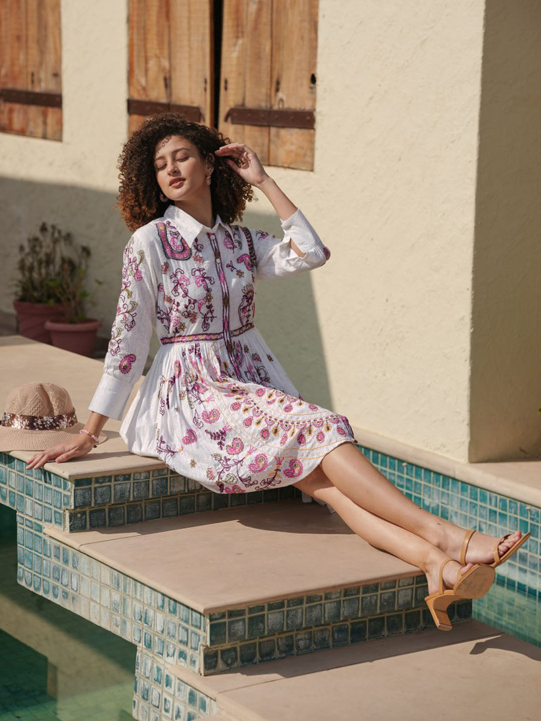 Floral Printed Cotton Dress