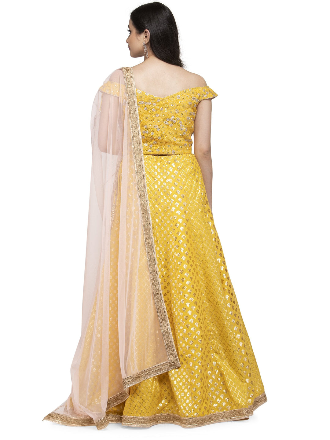 MBZ Meena Bazaar-Pink Cotton Chanderi Laacha