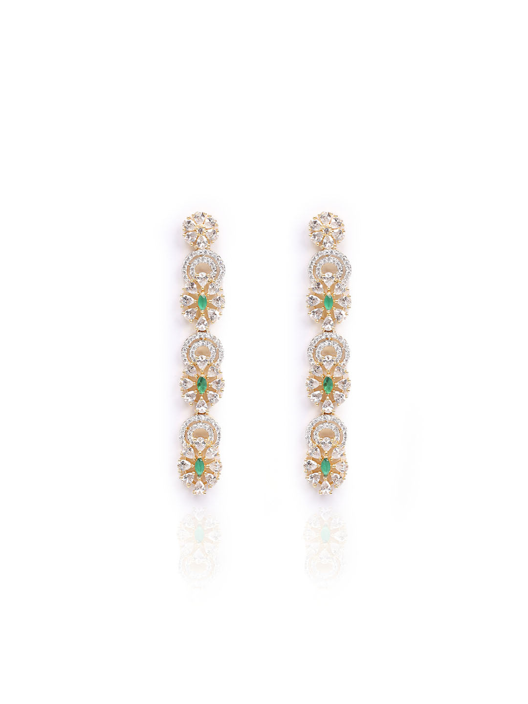 Golden AD Drop Earrings