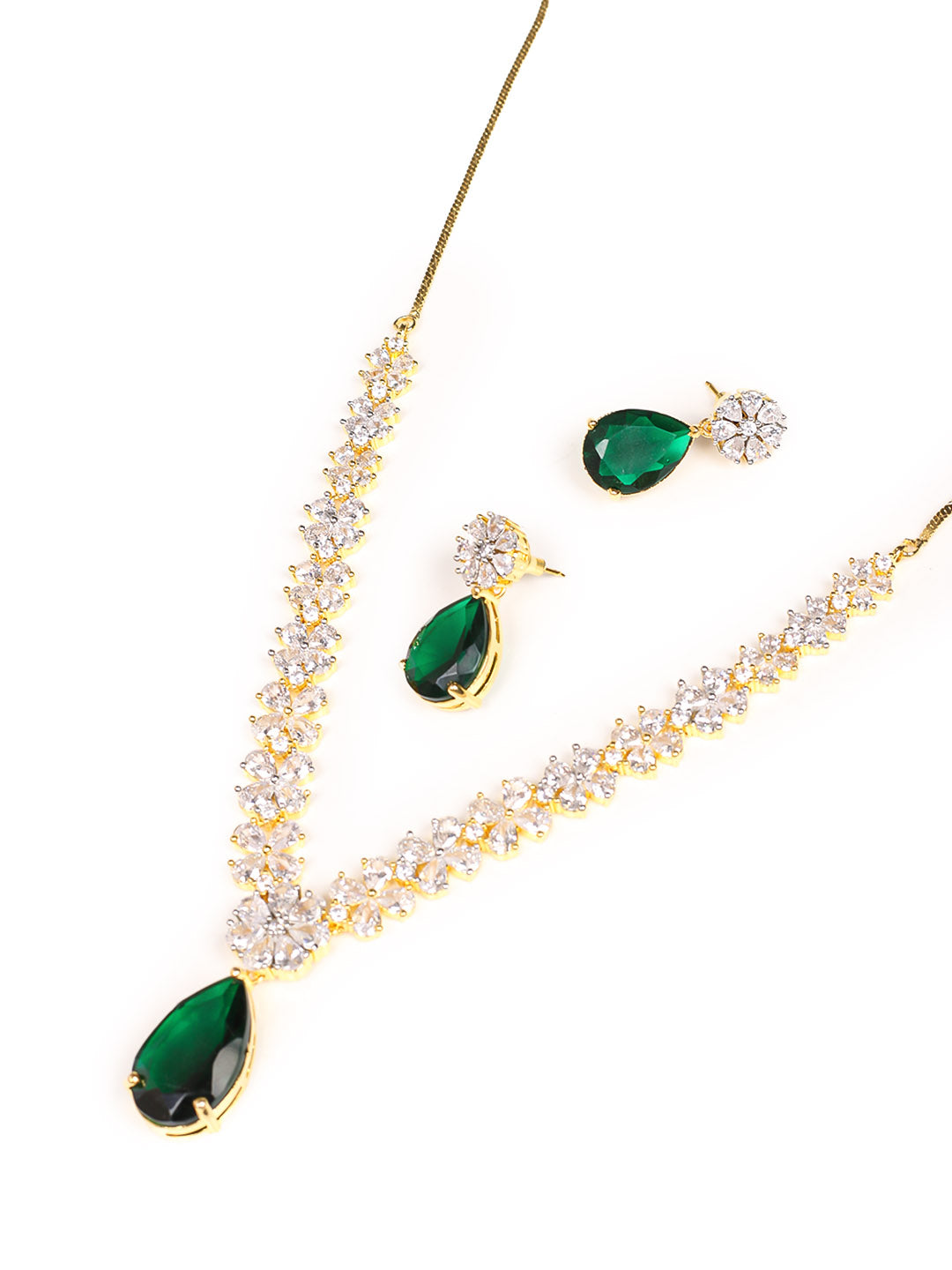 AD Necklace Set With Earrings