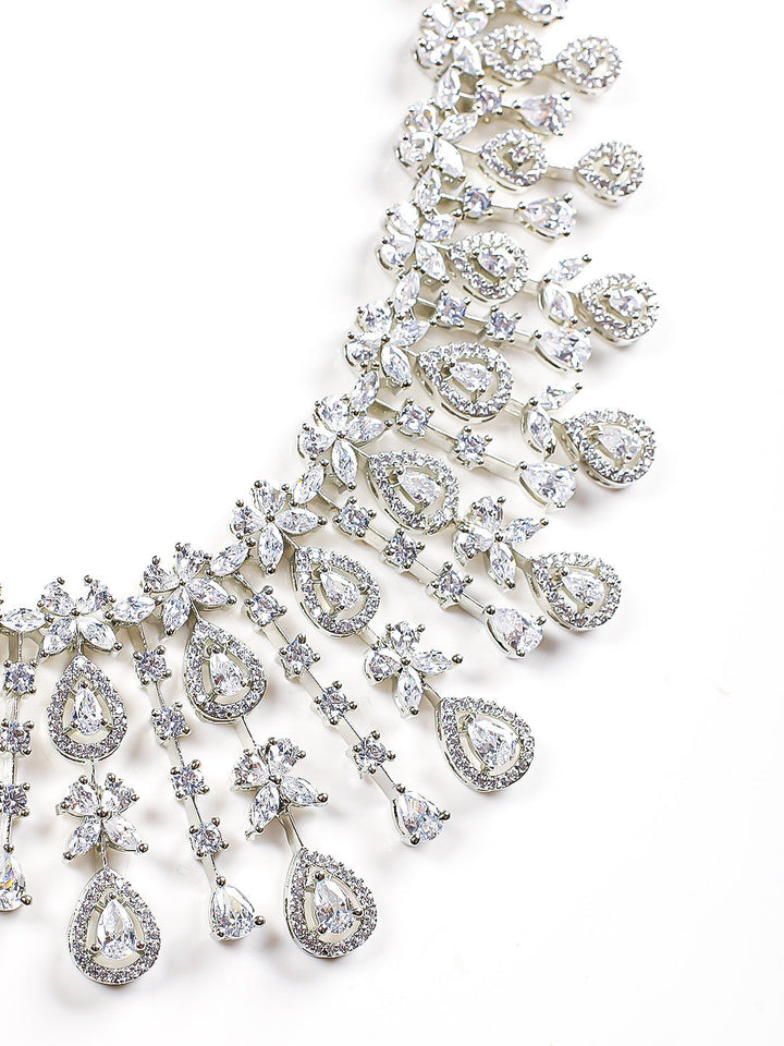 AD Necklace Set With Earrings