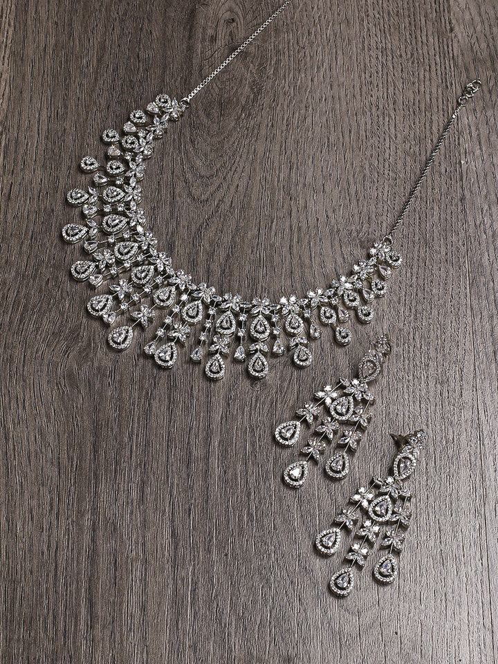 AD Necklace Set With Earrings