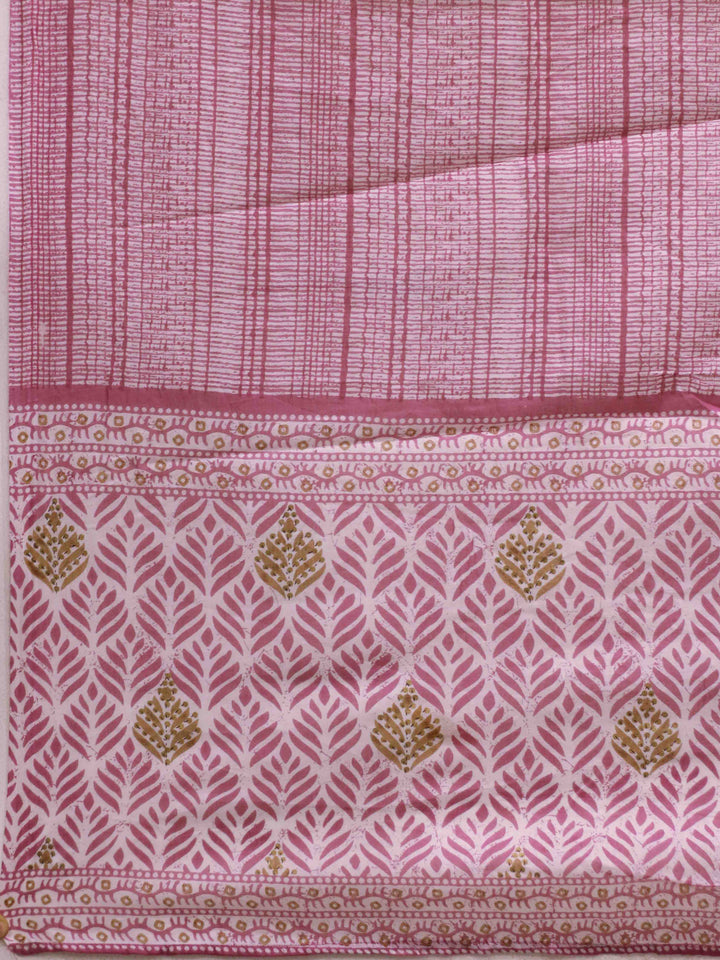 Printed Cotton Kurta With Pants &amp; Dupatta