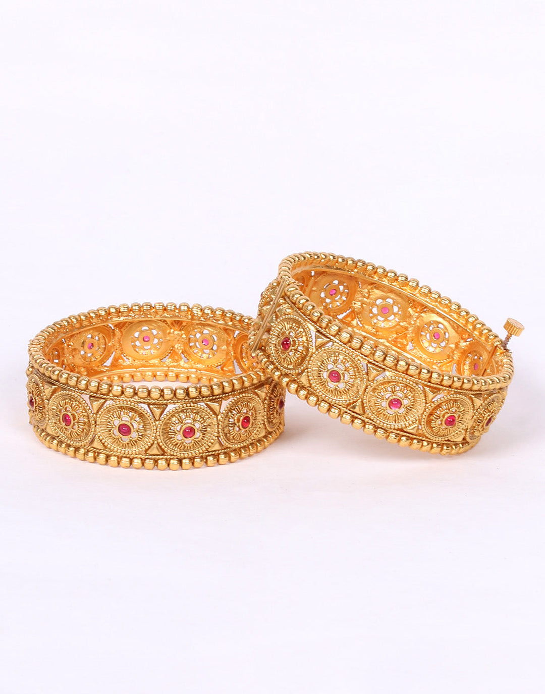 Traditional Gold Toned Bangle Set