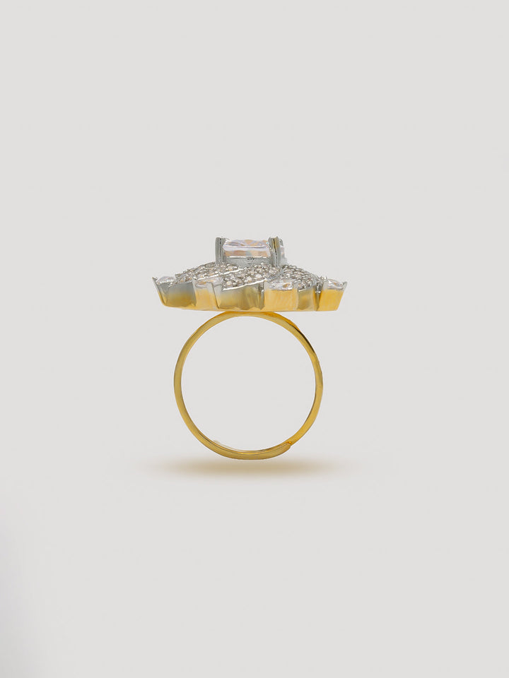 Beautiful Sunflower Dimond Ring