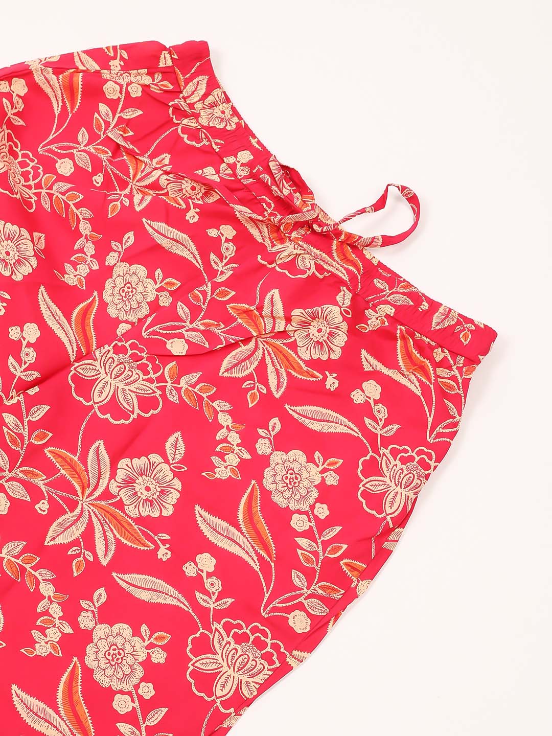 Floral Printed Cotton Kurta With Pants