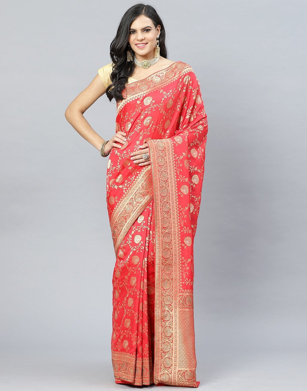 Banarasi Woven Embroidery Saree