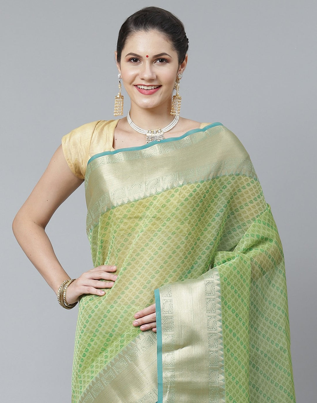 Printed Cotton Supernet Saree