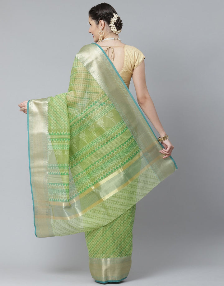 Printed Cotton Supernet Saree