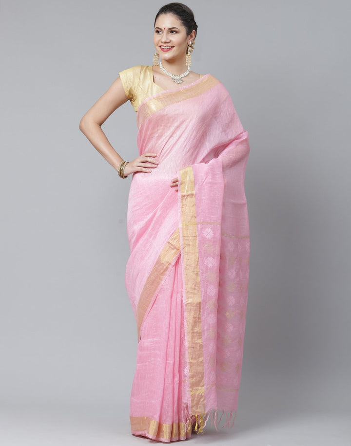 Cotton Linen Saree