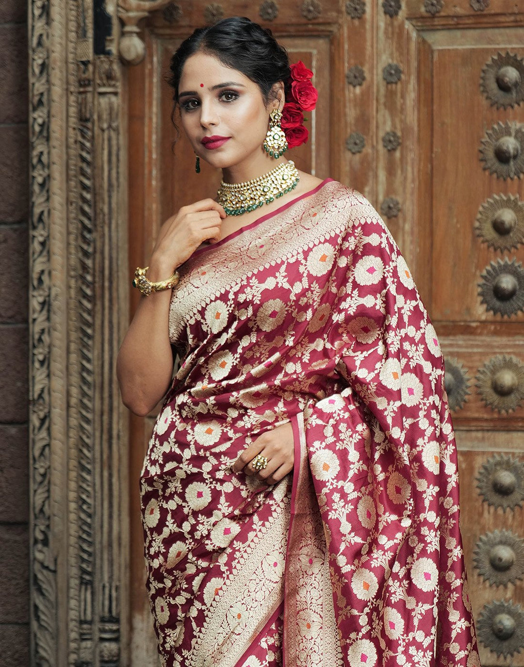 Woven Banarasi Handloom Saree