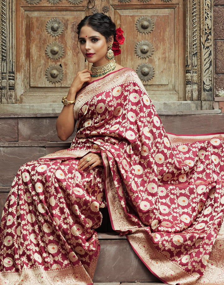 Woven Banarasi Handloom Saree