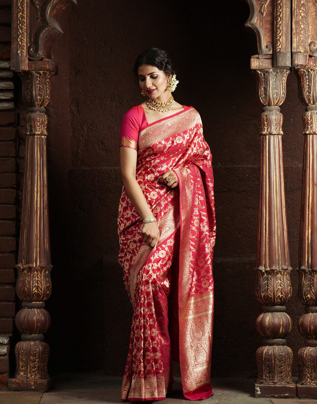 Woven Handloom Banarasi Saree