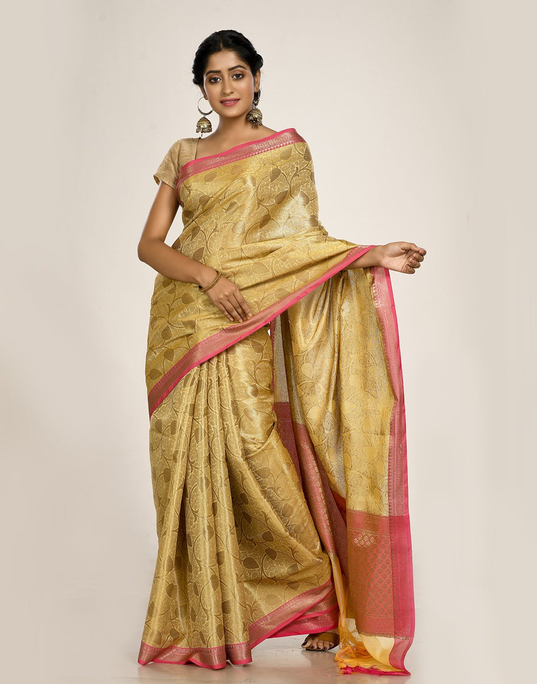 MBZ Meena Bazaar-Cotton Woven Saree