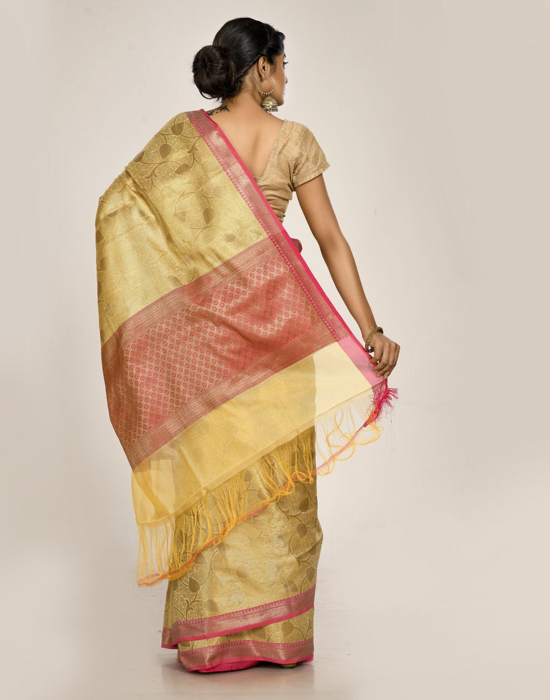 MBZ Meena Bazaar-Cotton Woven Saree