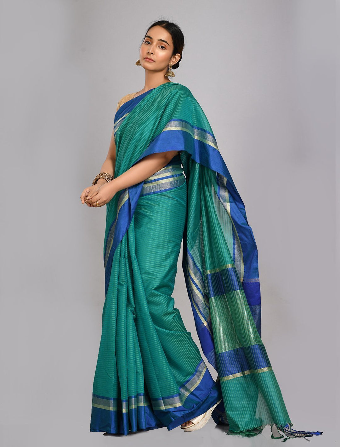 MBZ Meena Bazaar-Cotton Woven Saree