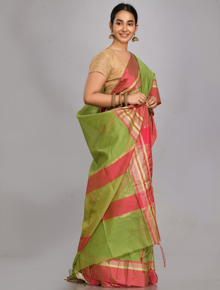 MBZ Meena Bazaar-Cotton Woven Saree