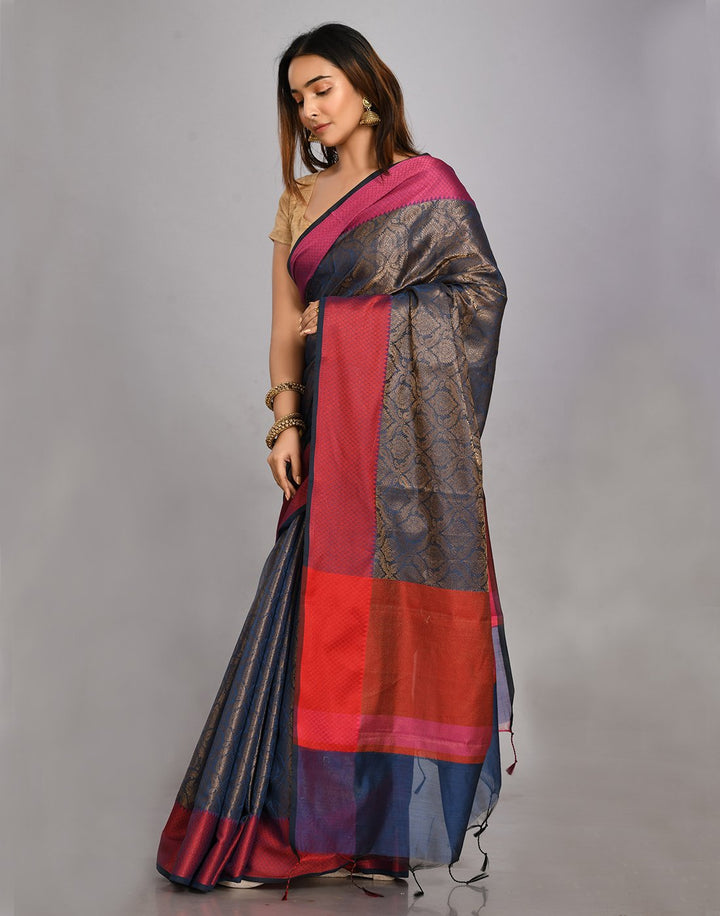 MBZ Meena Bazaar-Cotton Woven Saree