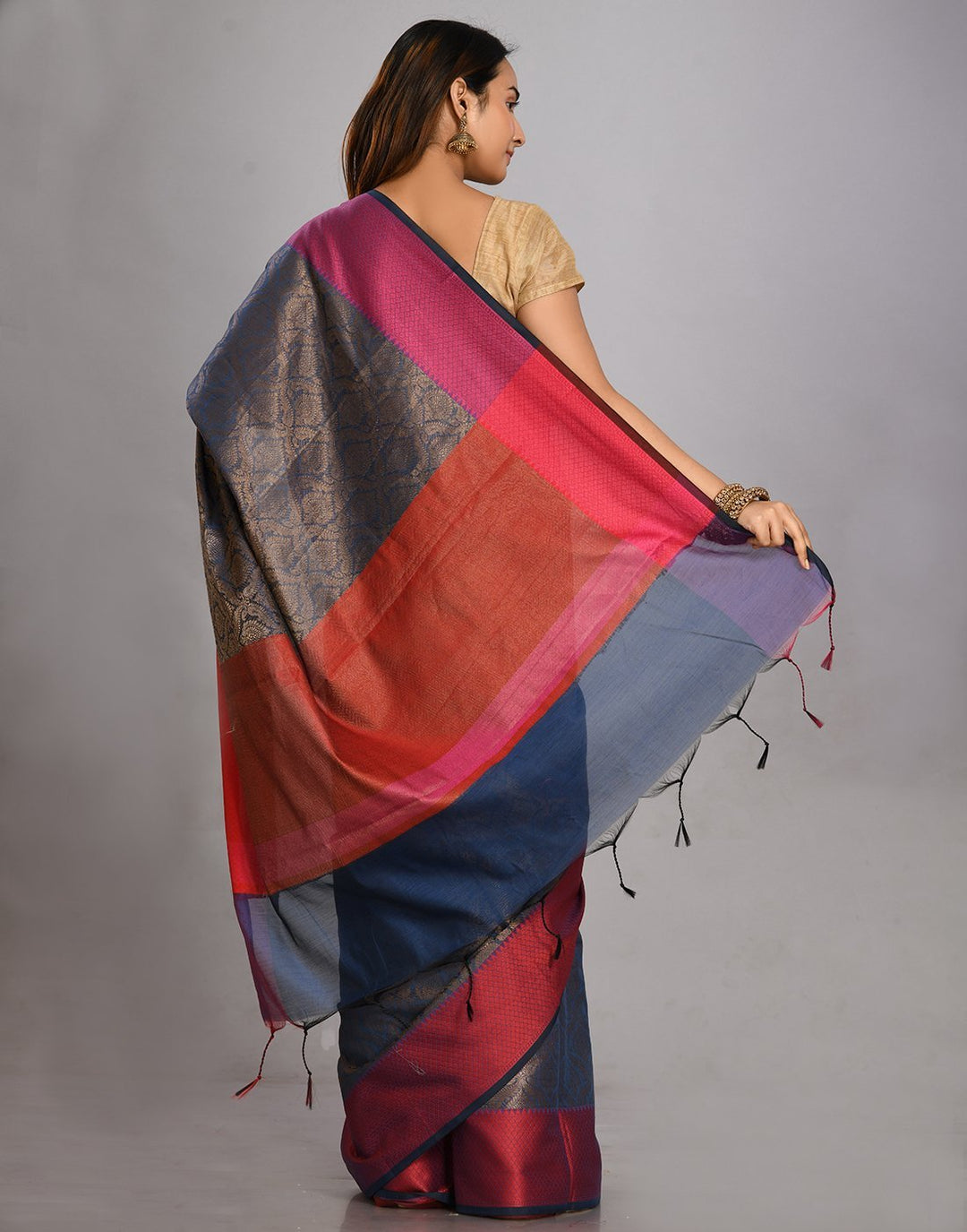 MBZ Meena Bazaar-Cotton Woven Saree