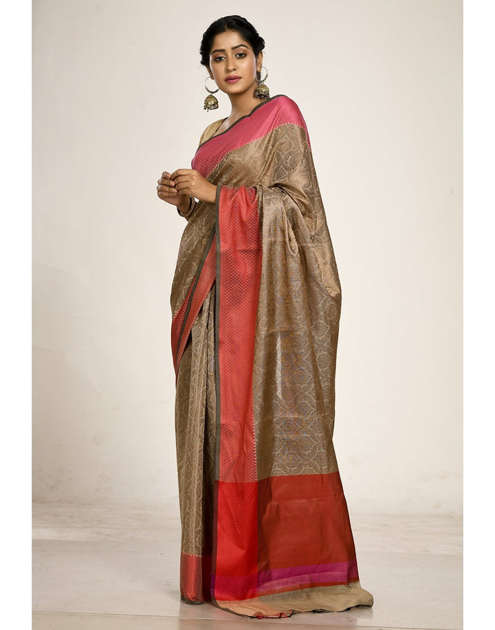 MBZ Meena Bazaar-Cotton Woven Saree