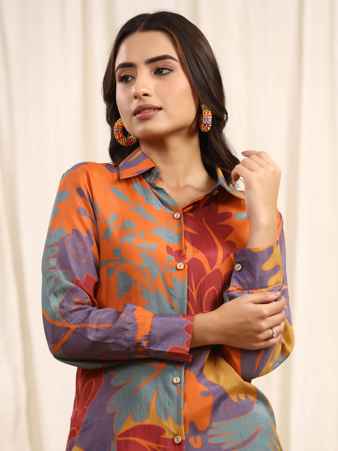 Printed Muslin Kurti With Pants