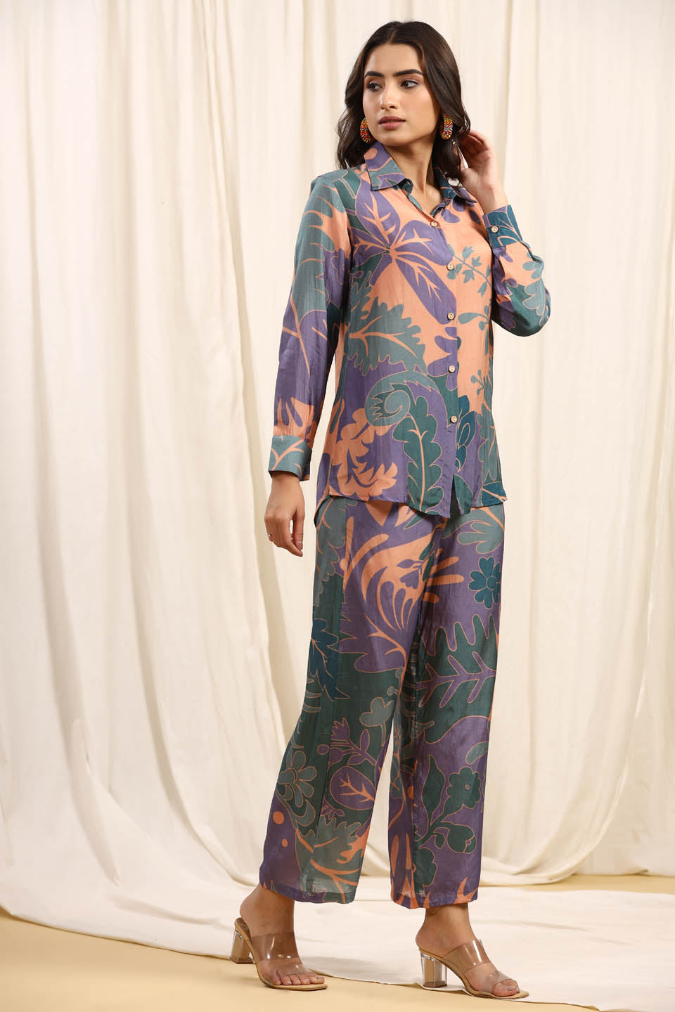 Printed Muslin Kurti With Pants