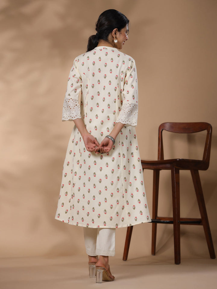 Printed Cotton Kurta Set