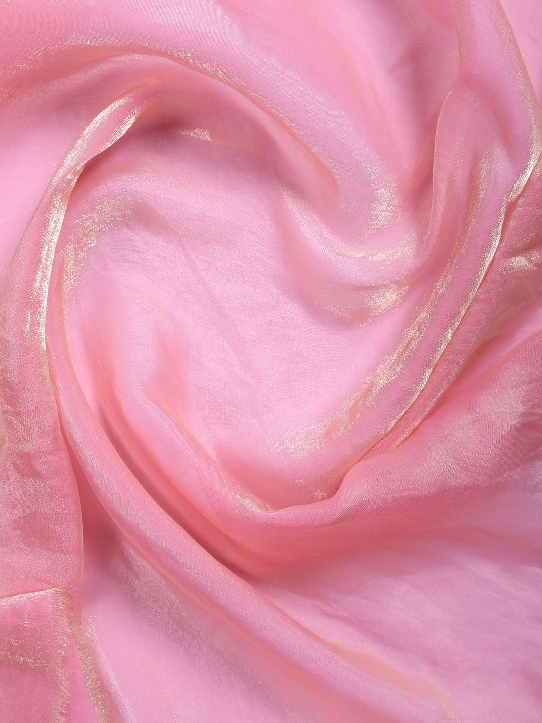 Pink Embroidered Tissue Saree