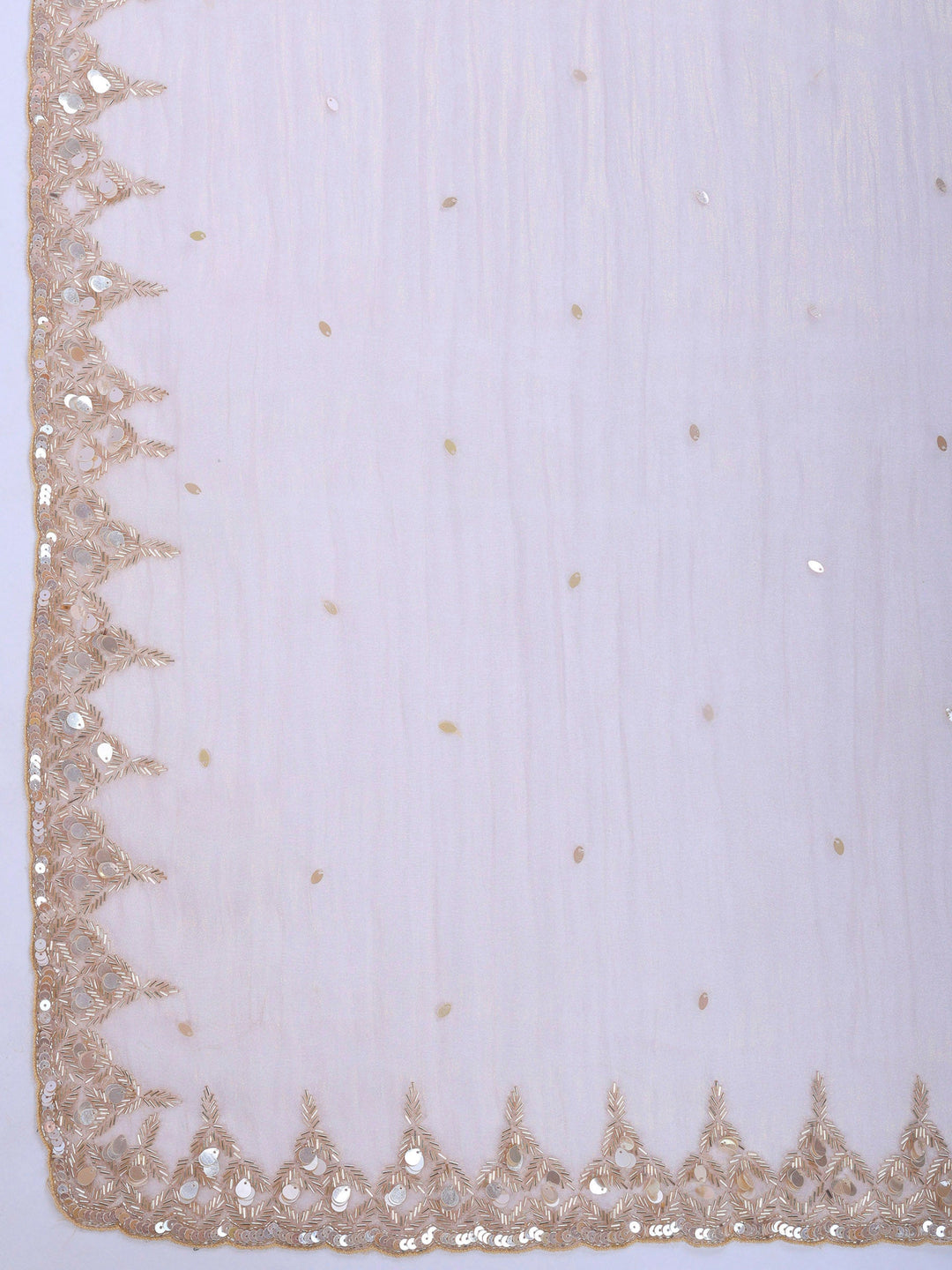 Peach Lt Embroidered Tissue Saree