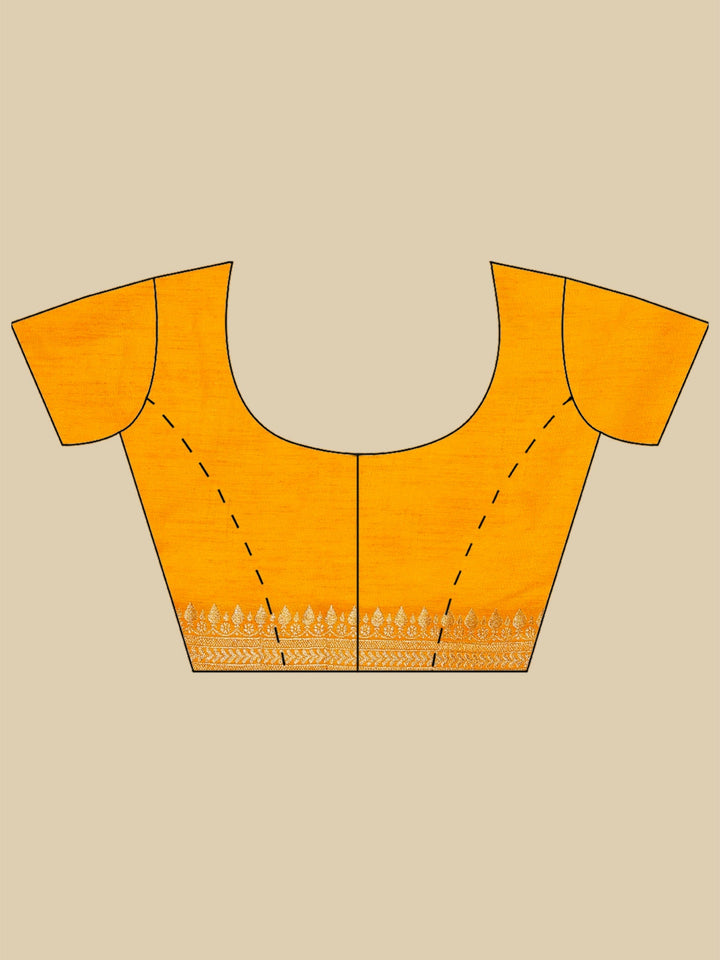 Mustard Woven Design Art Silk Saree