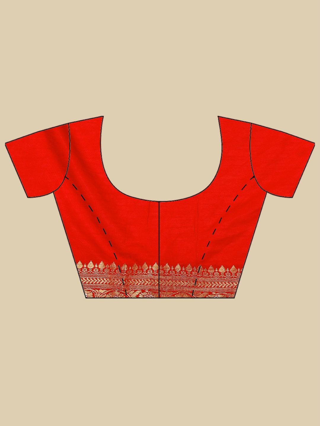 Red Woven Design Art Silk Saree