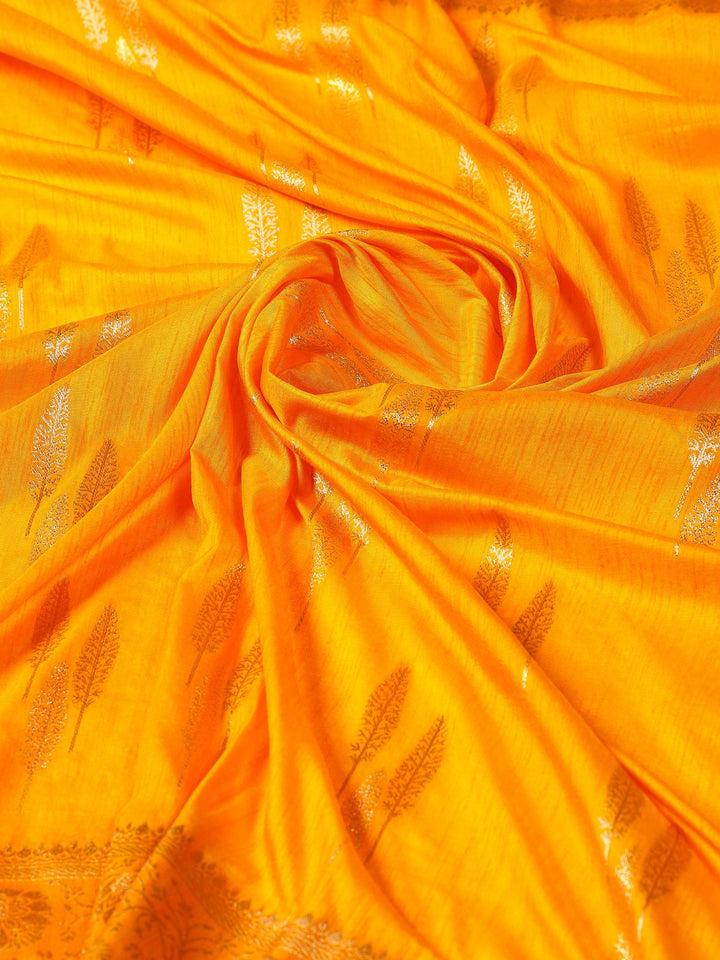 Mustard Woven Design Art Silk Saree