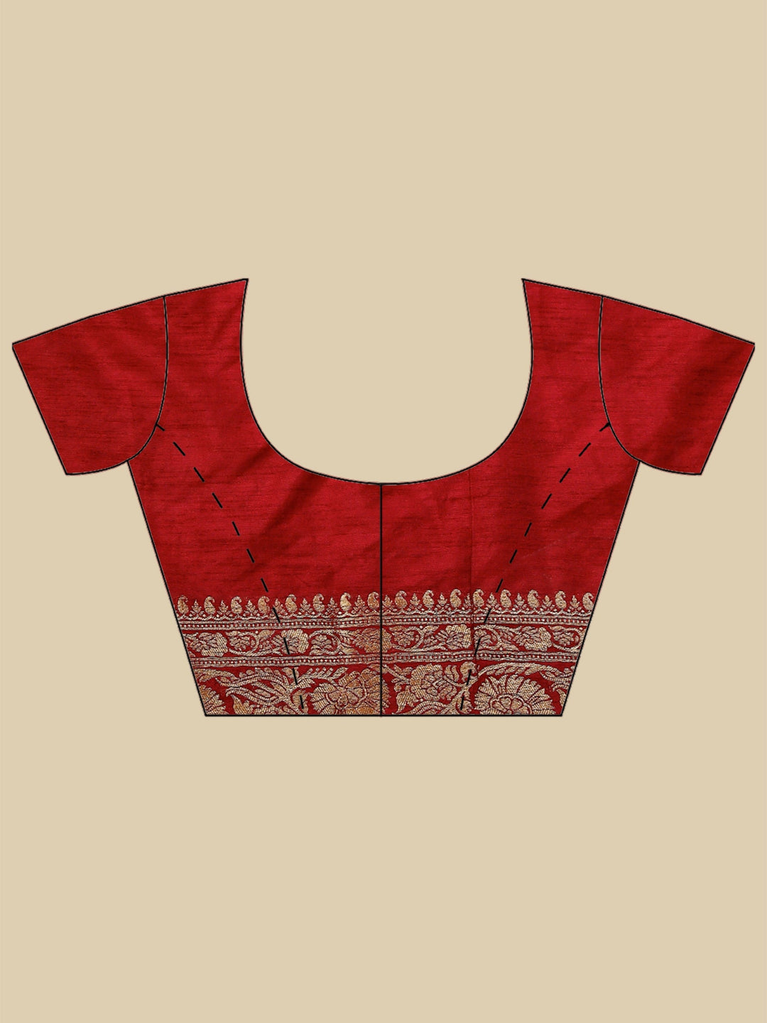 Wine Woven Design Art Silk Saree