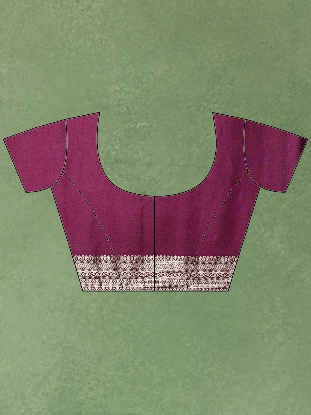Purple Woven Design Art Silk Saree