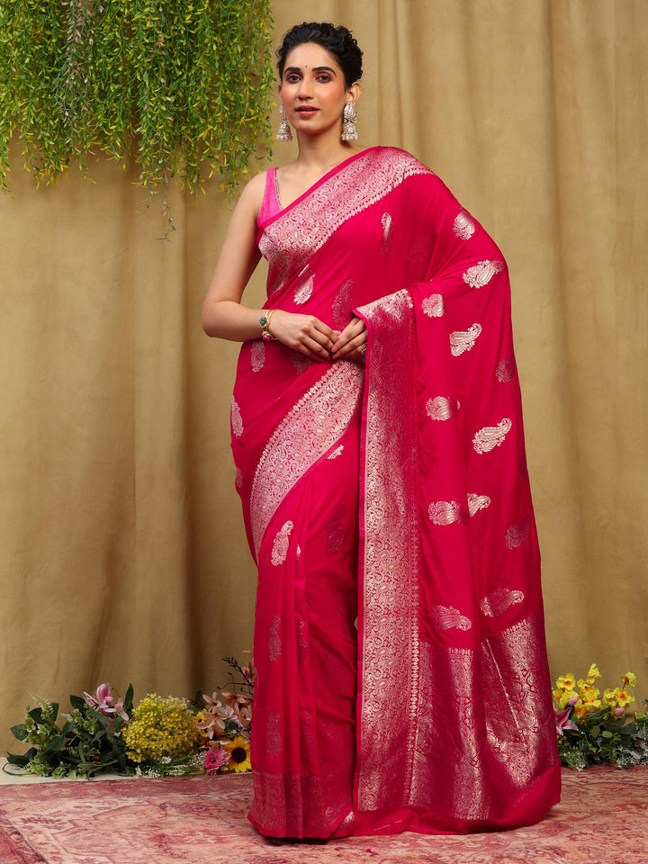 Rani Woven Design Art Silk Saree