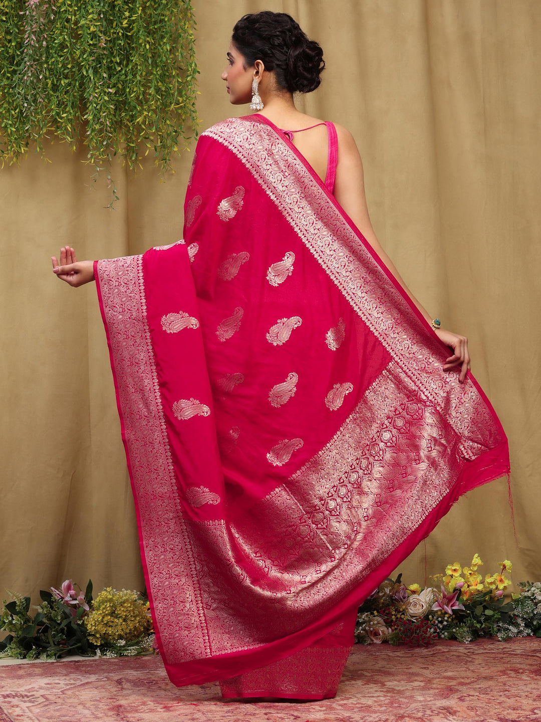 Rani Woven Design Art Silk Saree