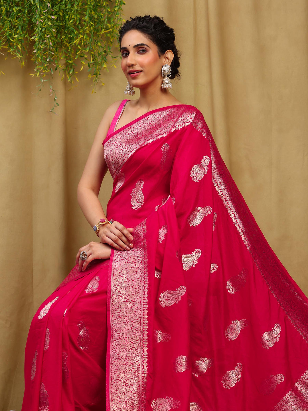 Rani Woven Design Art Silk Saree