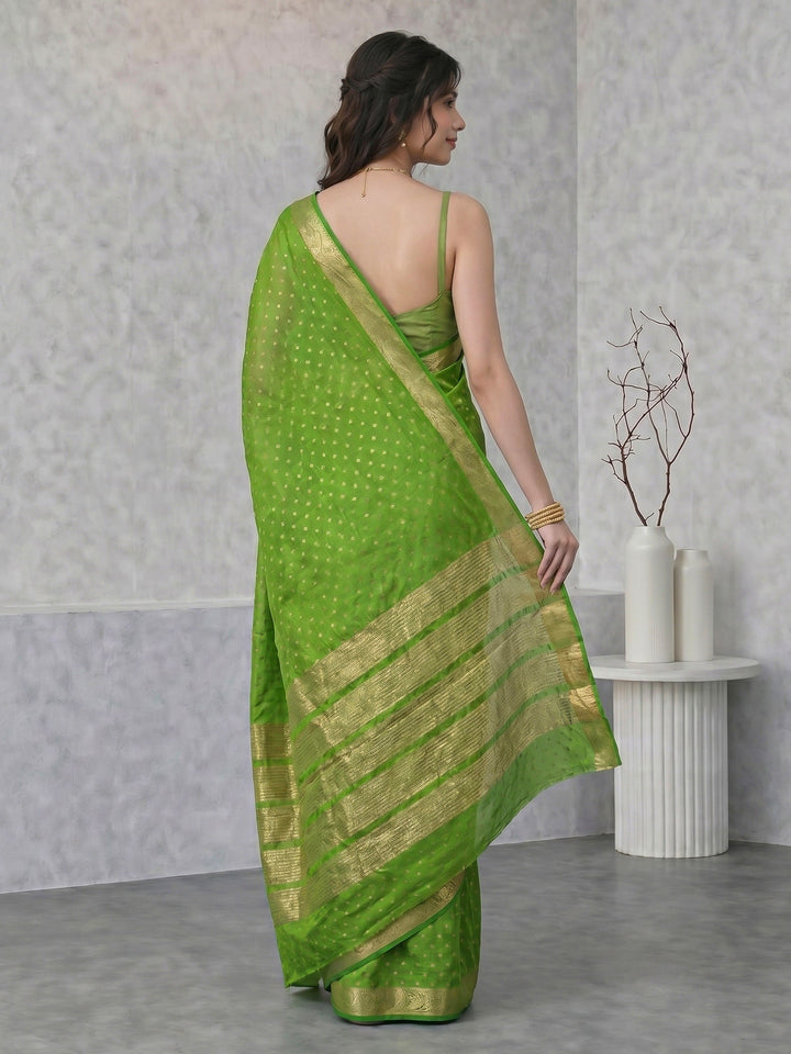 Woven Booti Art Silk Saree