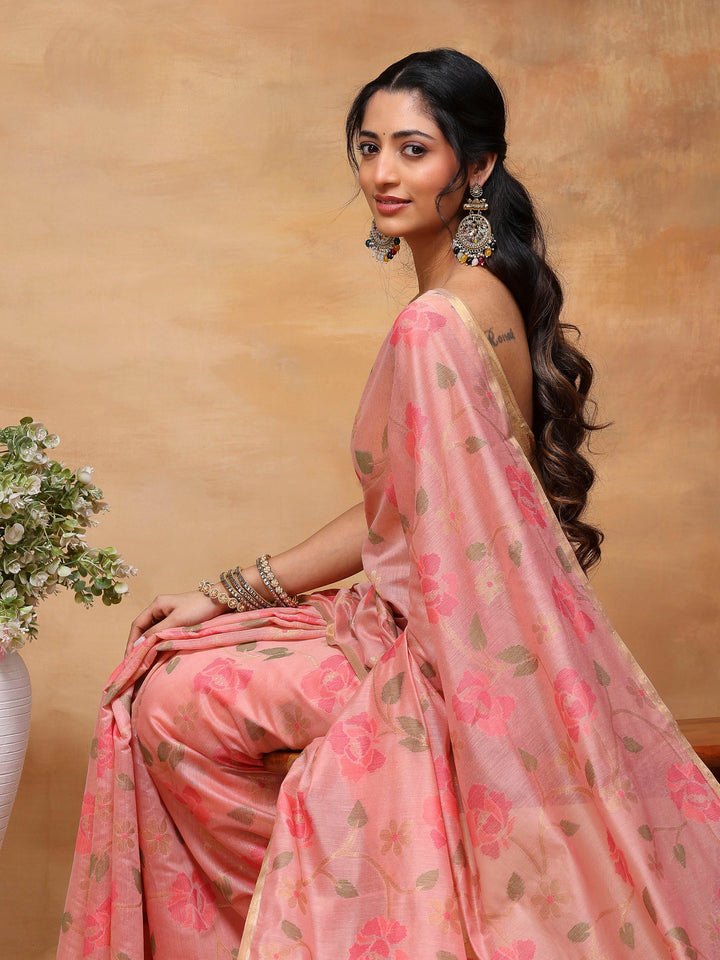 Woven Design Tussar Silk Saree