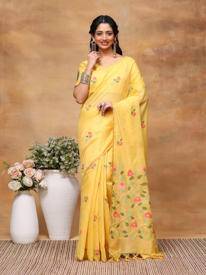 Woven Design Tussar Silk Saree
