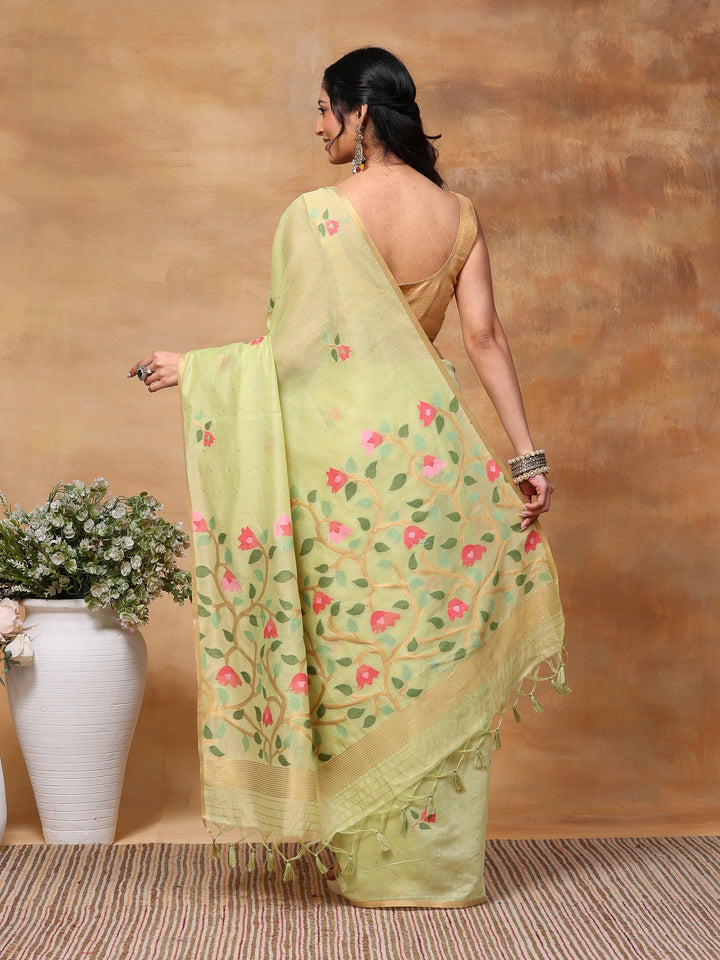 Woven Design Tussar Silk Saree