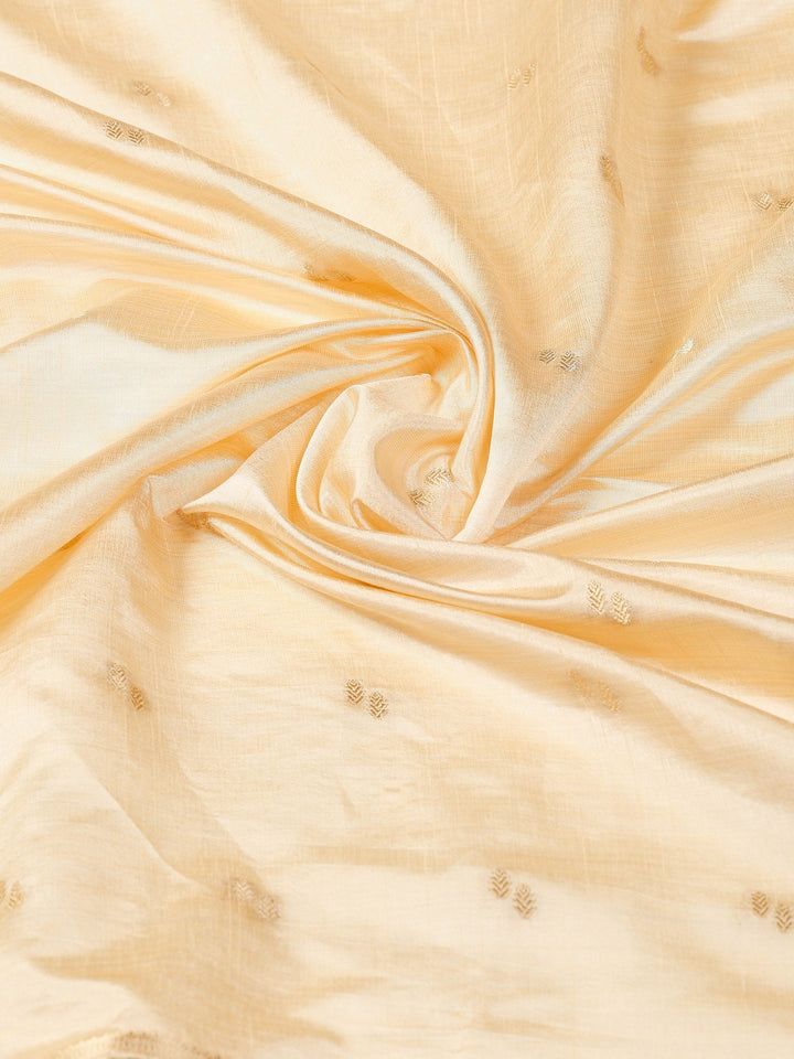 Beige Woven Design Art Silk Saree