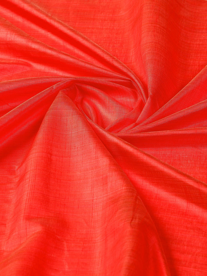 Rust Woven Design Art Silk Saree
