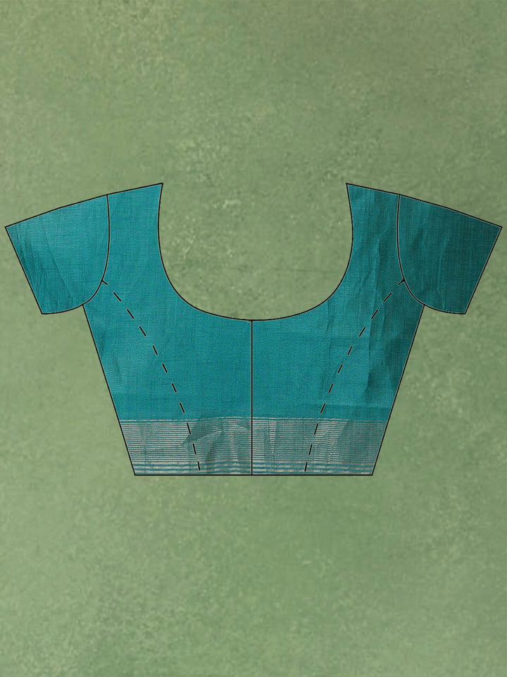 Lake Blue Woven Design Art Silk Saree