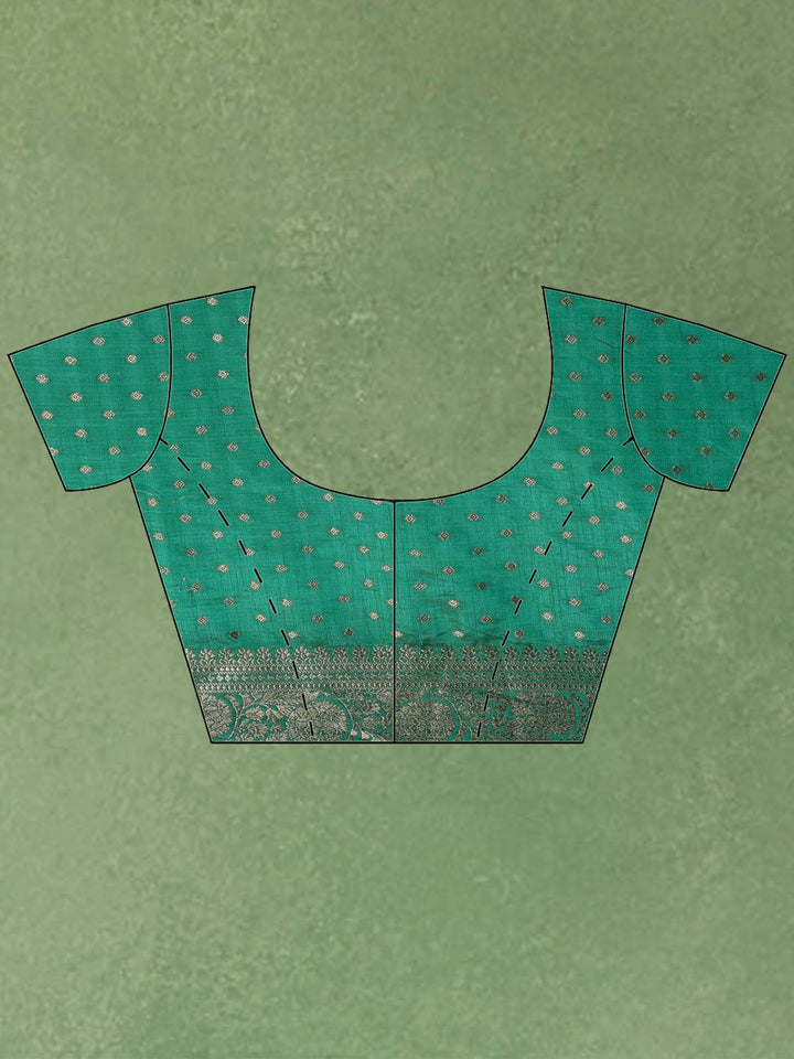 Green Woven Design Art Silk Saree