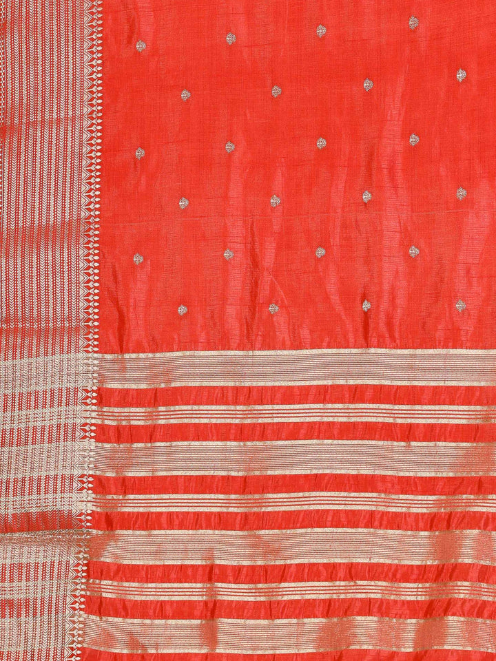 Pink Woven Design Art Silk Saree