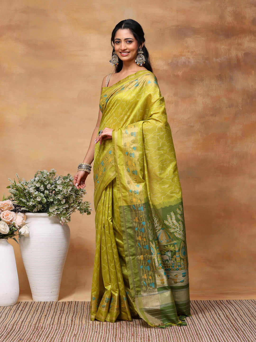 Woven Design Tussar Silk Saree
