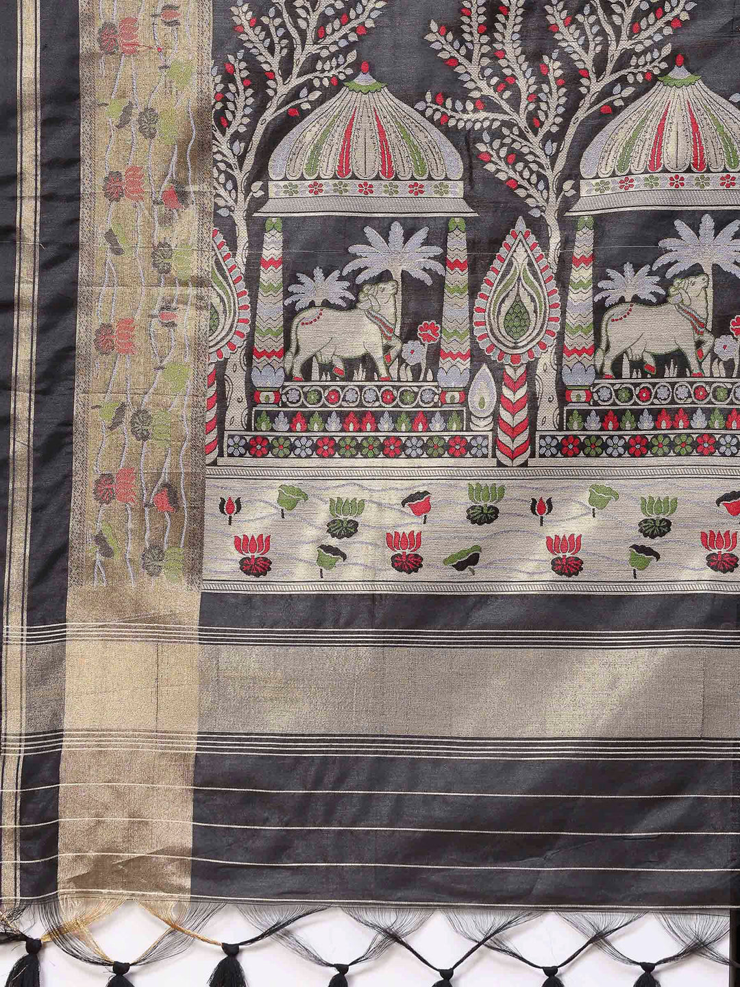 Woven Design Tussar Silk Saree