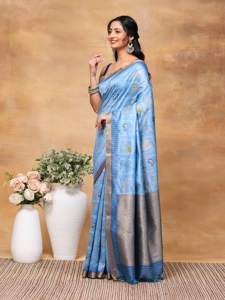 Woven Design Tussar Silk Saree